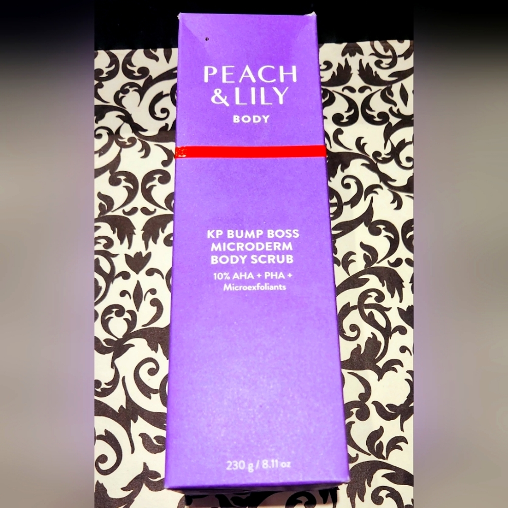 Peach & Lily Body Scrub 8 oz NIB